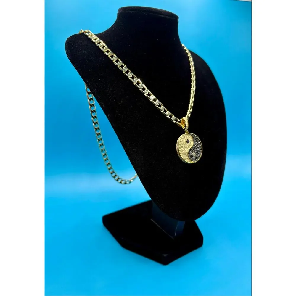 NEW Moissanite Ying Yang Pendant & 24